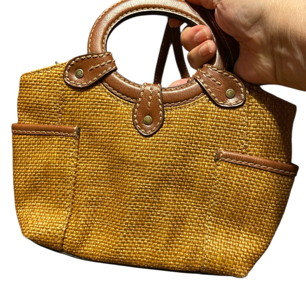 Fossil Tan Woven Mini Bag - Picture 2 of 6